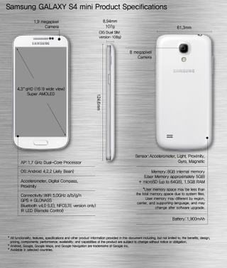 Illustration for article titled El Samsung Galaxy S4 "Mini" (¡4,3 pulgadas!) ya está aquí
